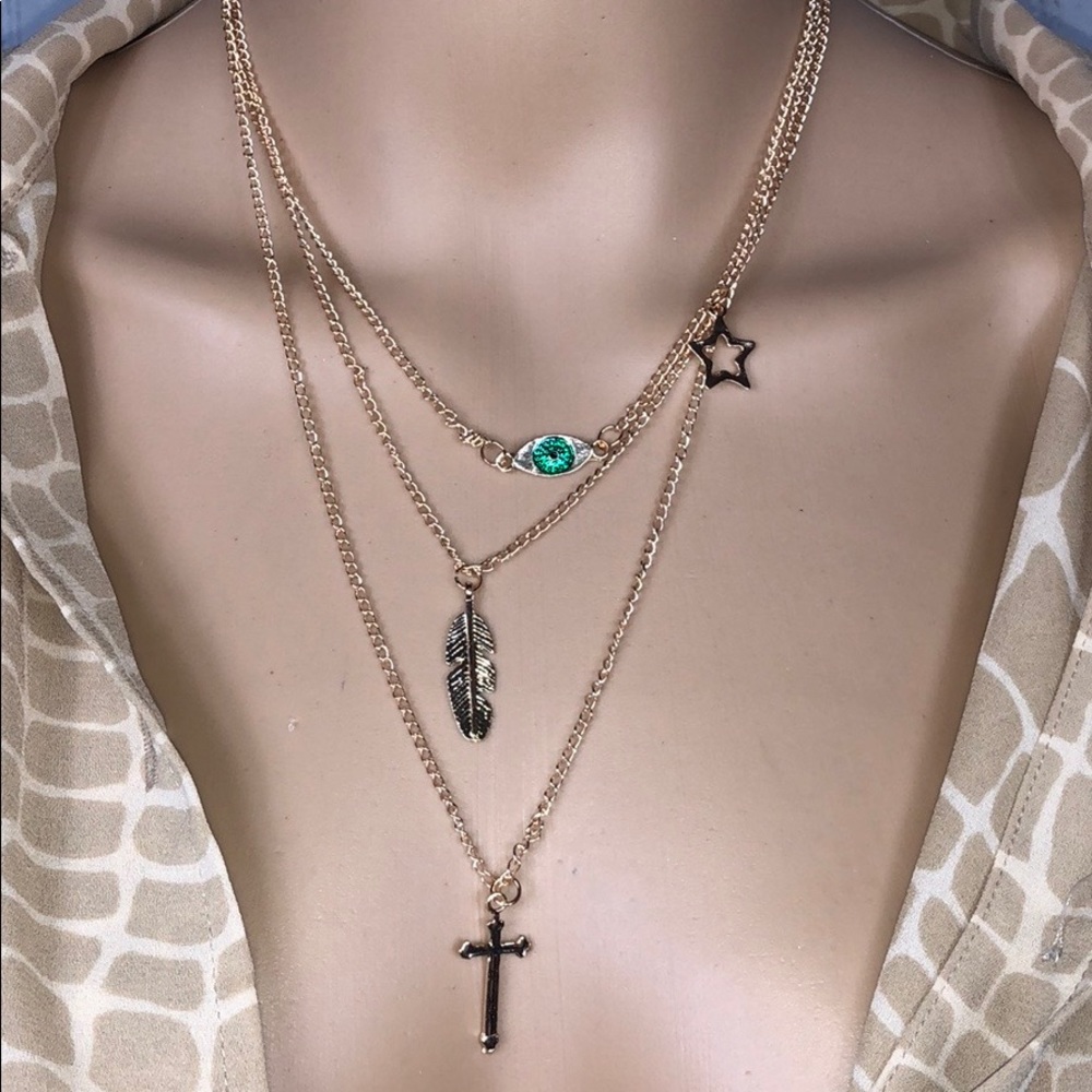 Boho Layered Necklace.